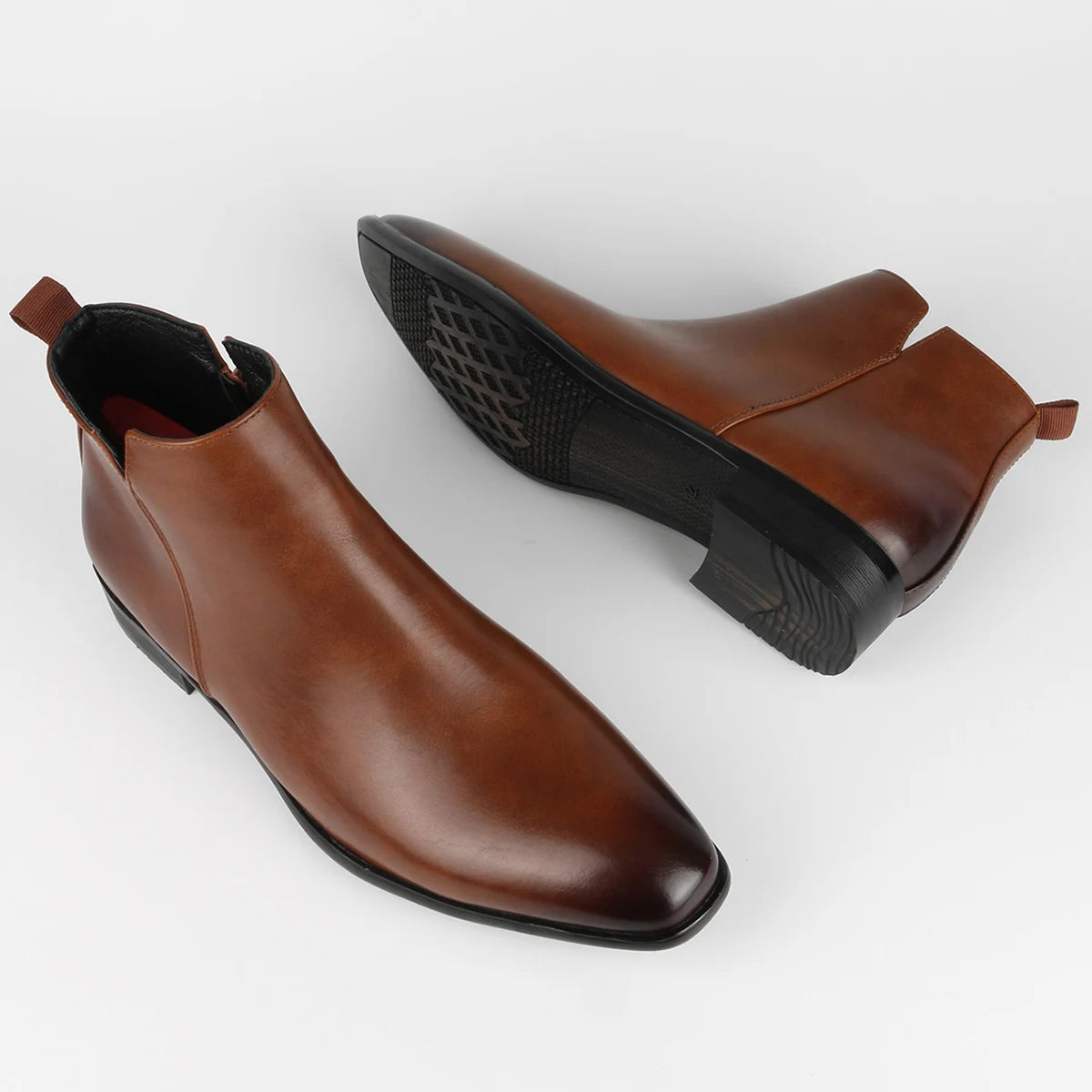 The Corfe Men's Leather Chelsea Dress Boots