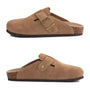 The Hartswell Men's Suede Cork Buckle Clogs