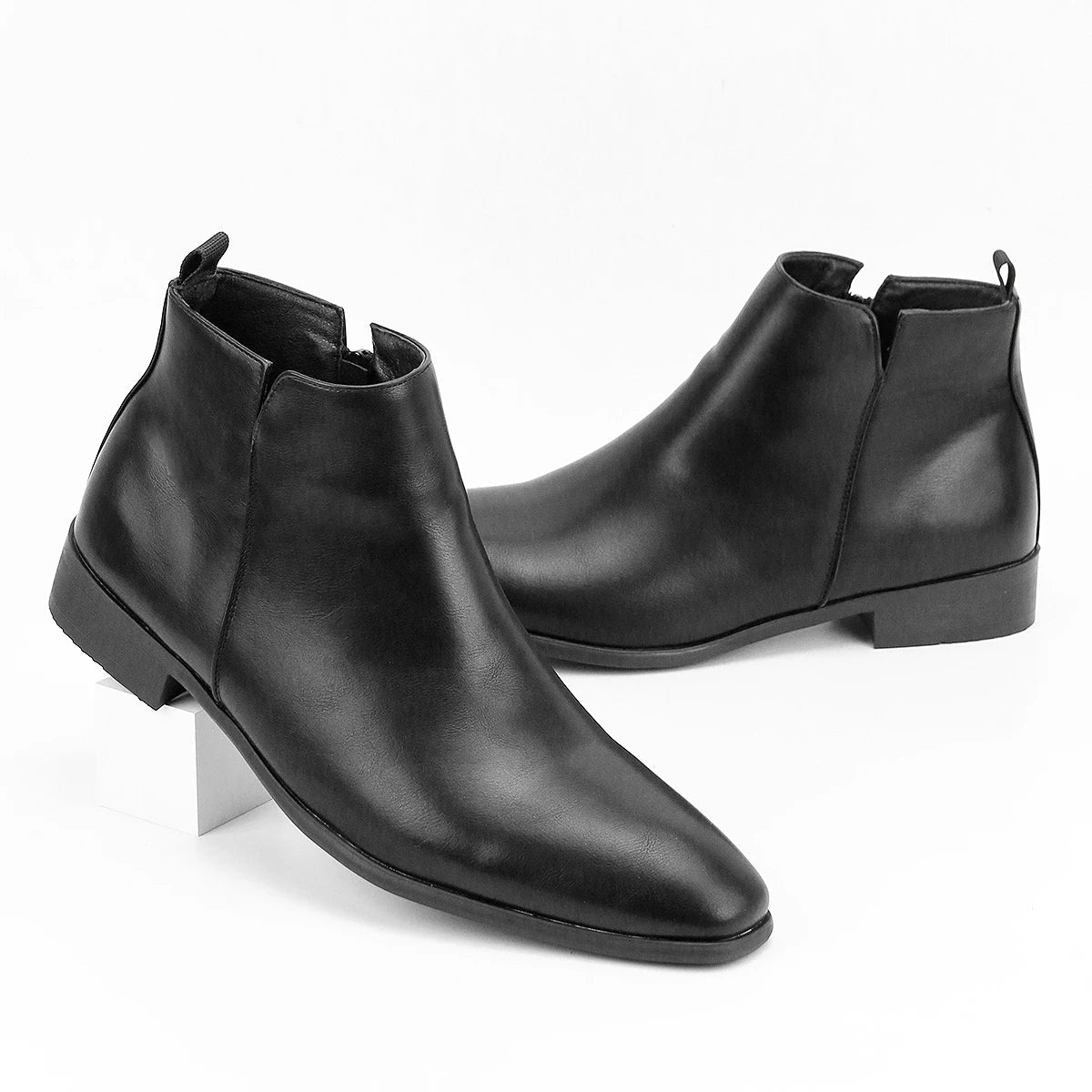 The Corfe Men's Leather Chelsea Dress Boots