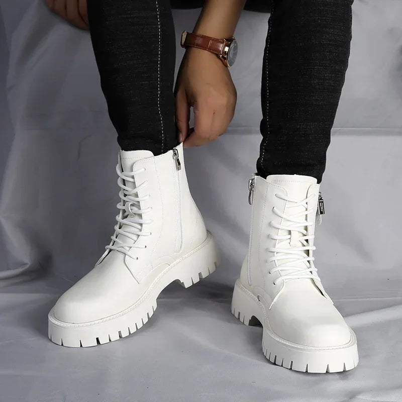 The Salcombe Men's Chunky Lace Up Combat Boots