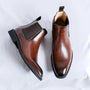 The Tenby Men's Pointed Toe Leather Chelsea Boots