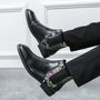 The Sedbergh Men's Embroidered Elastic Chelsea Boots