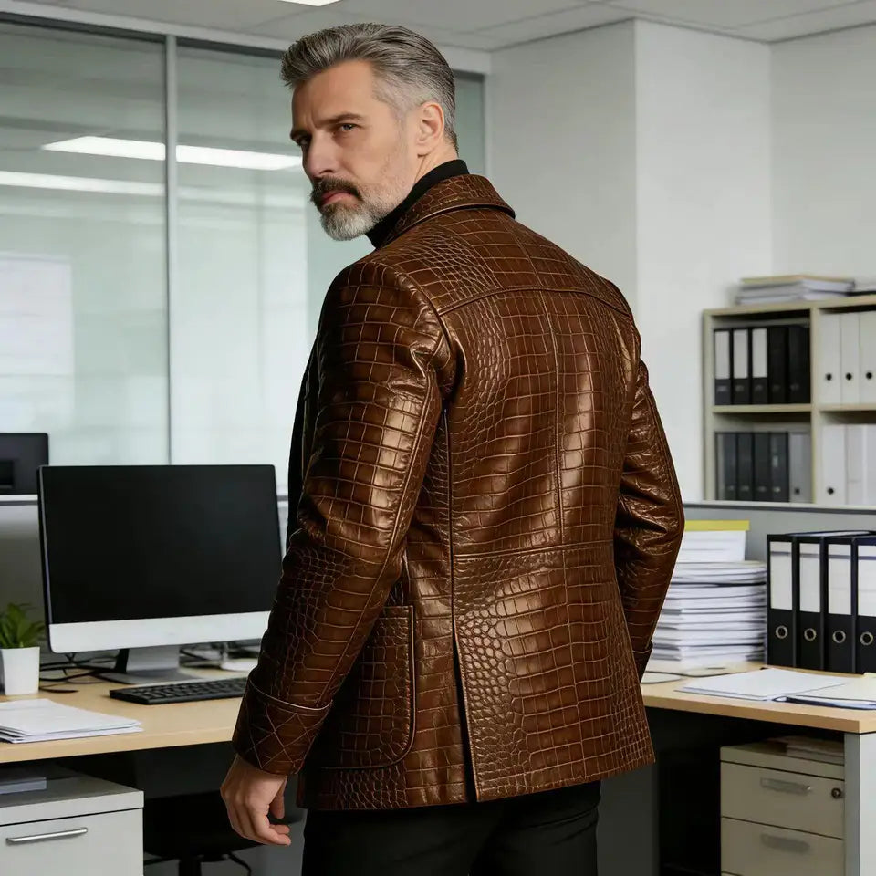 The Oakmere Men's Embossed Slim Fit Blazer