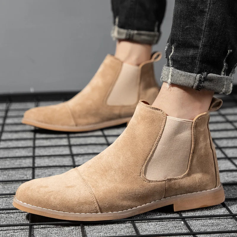 The Bampton Men's Suede Ankle Chelsea Boots