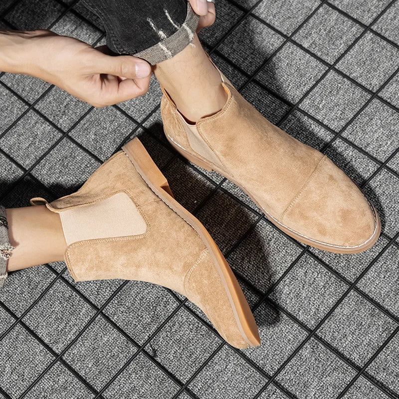 The Bampton Men's Suede Ankle Chelsea Boots