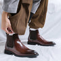 The Tenby Men's Pointed Toe Leather Chelsea Boots