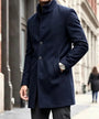 The Ripon Men's Stand Collar Single Breasted Overcoat