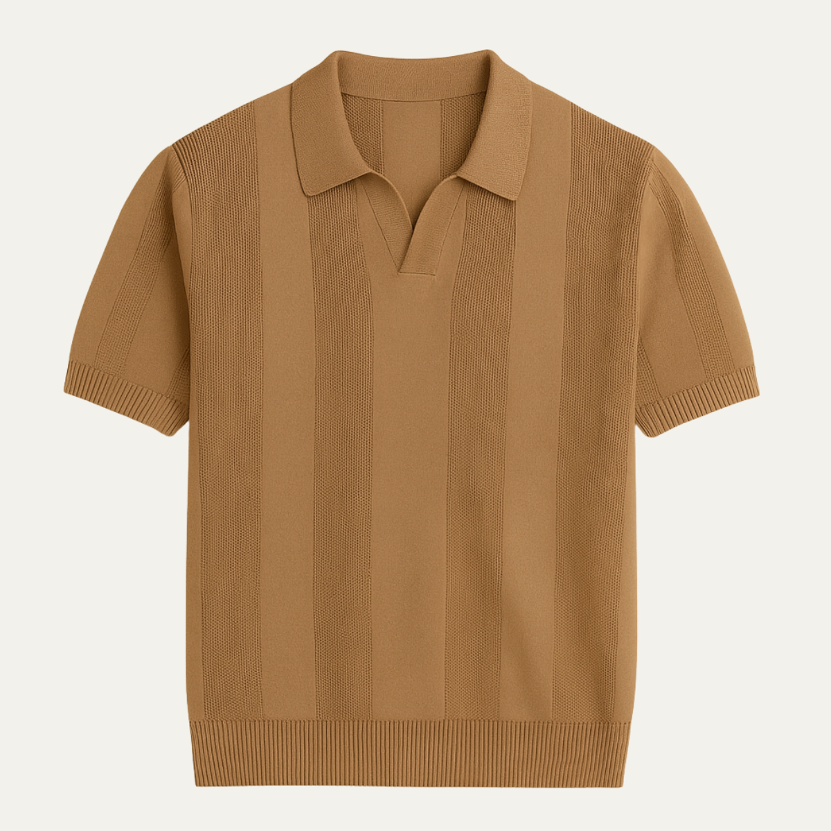 The Pyrmont Men’s Short Sleeve Knitted Polo Shirt Solid Colour Trendy Top