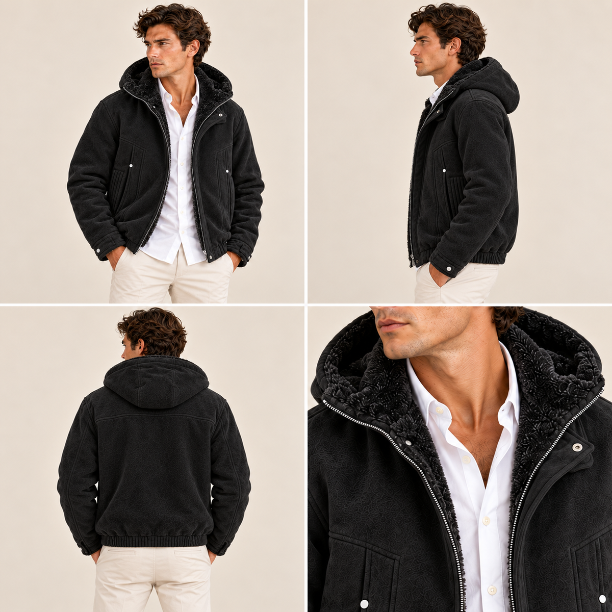 The Tavistock Men's Hooded Fleece Lined Jacket