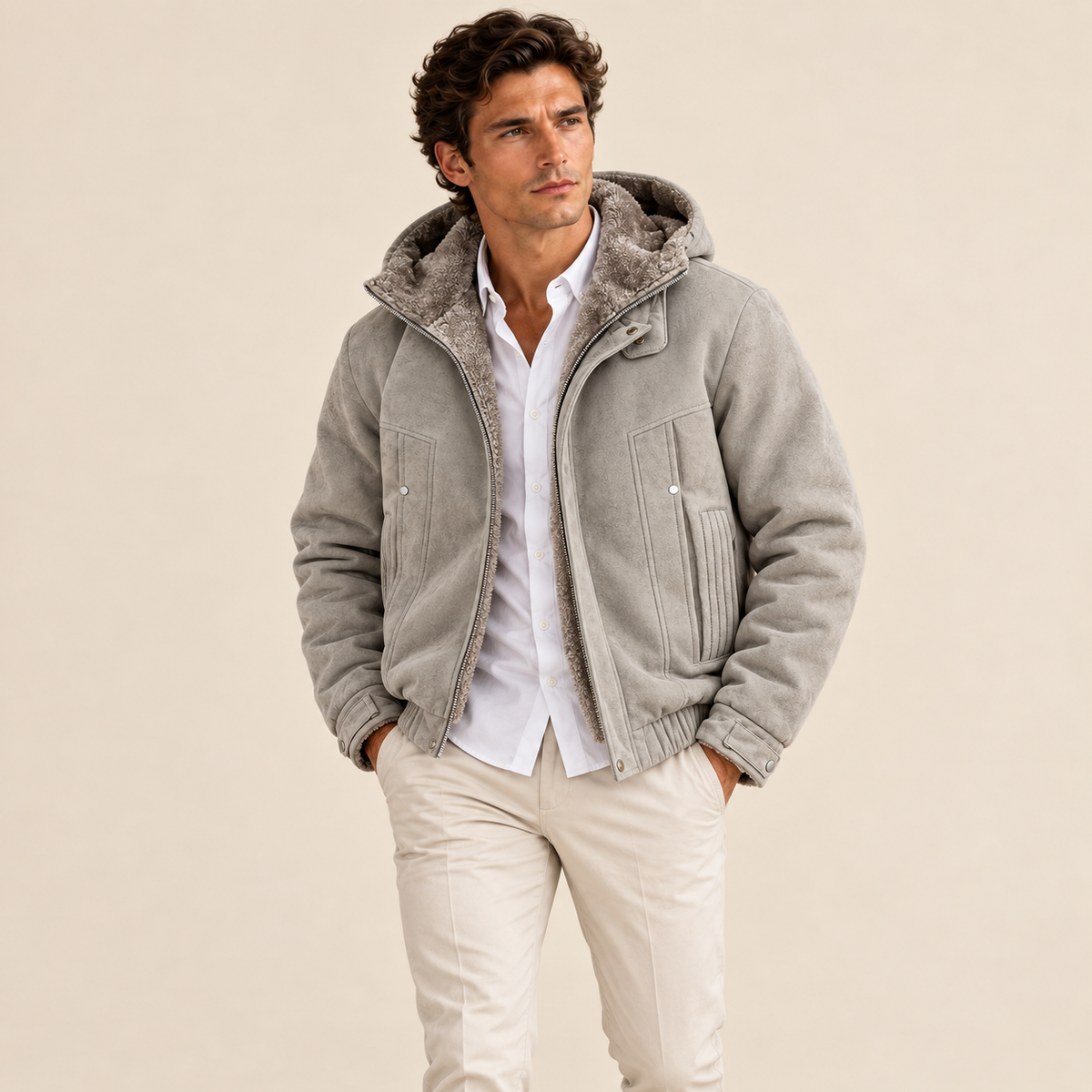 The Tavistock Men's Hooded Fleece Lined Jacket