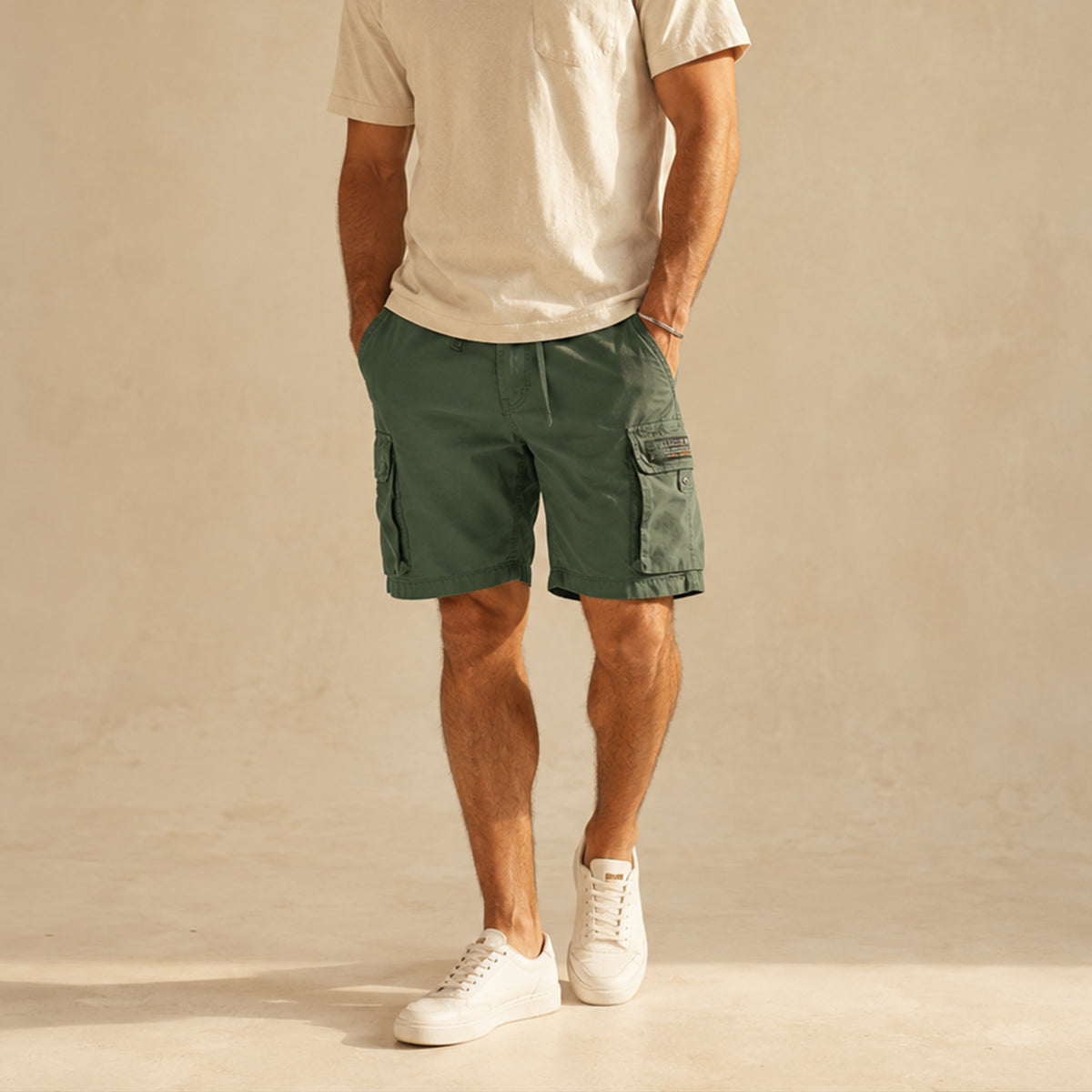 The Piccadilly Men’s Lightweight Cotton Cargo Shorts