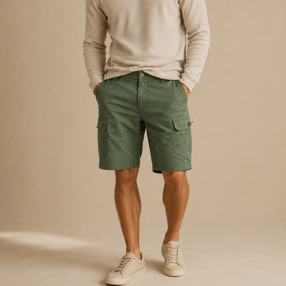 The Cambridge Mens' Trendy Cotton Cargo Shorts