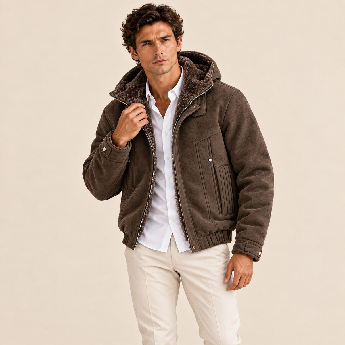 The Tavistock Men's Hooded Fleece Lined Jacket