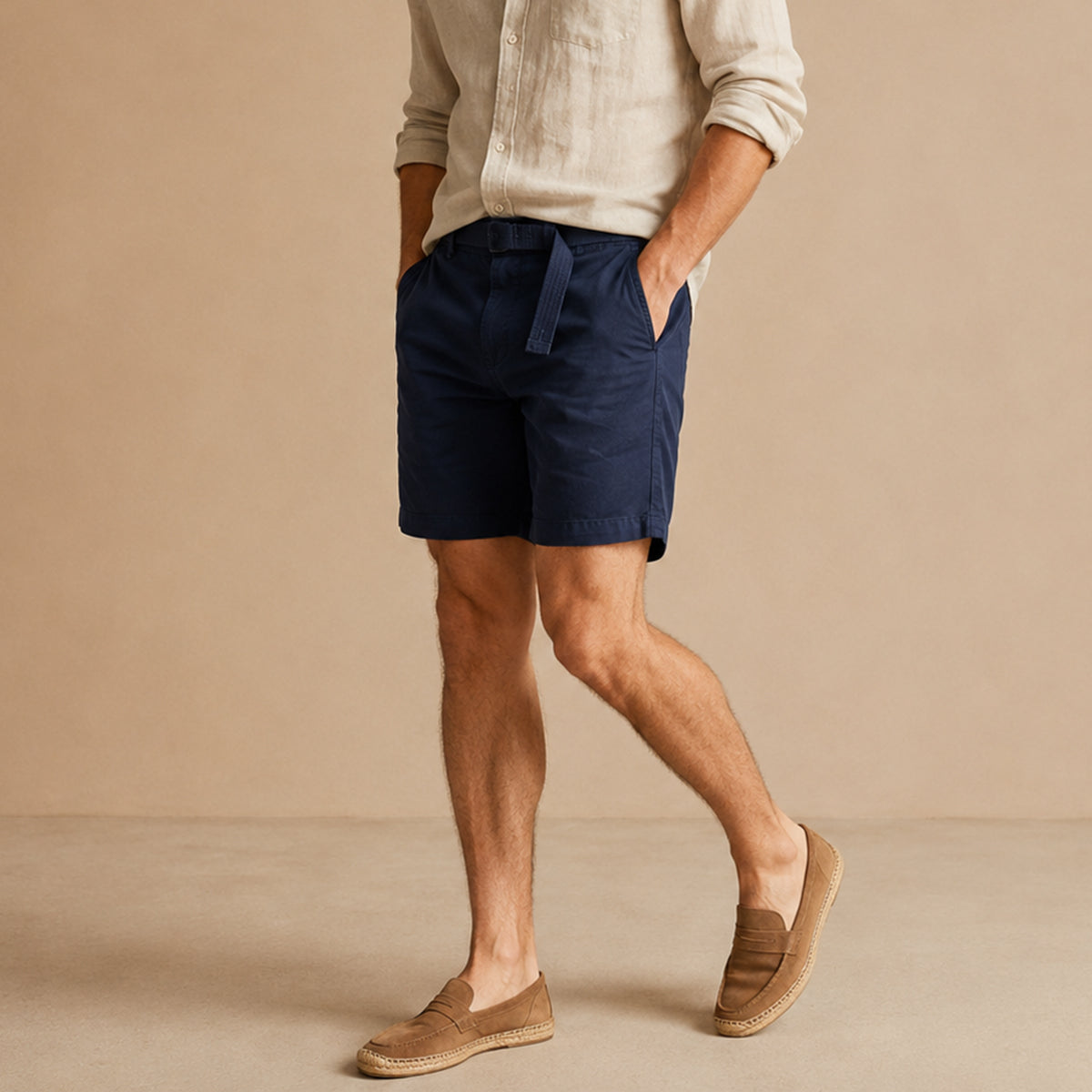 The Positano Men’s Cotton Relaxed Fit Casual Shorts