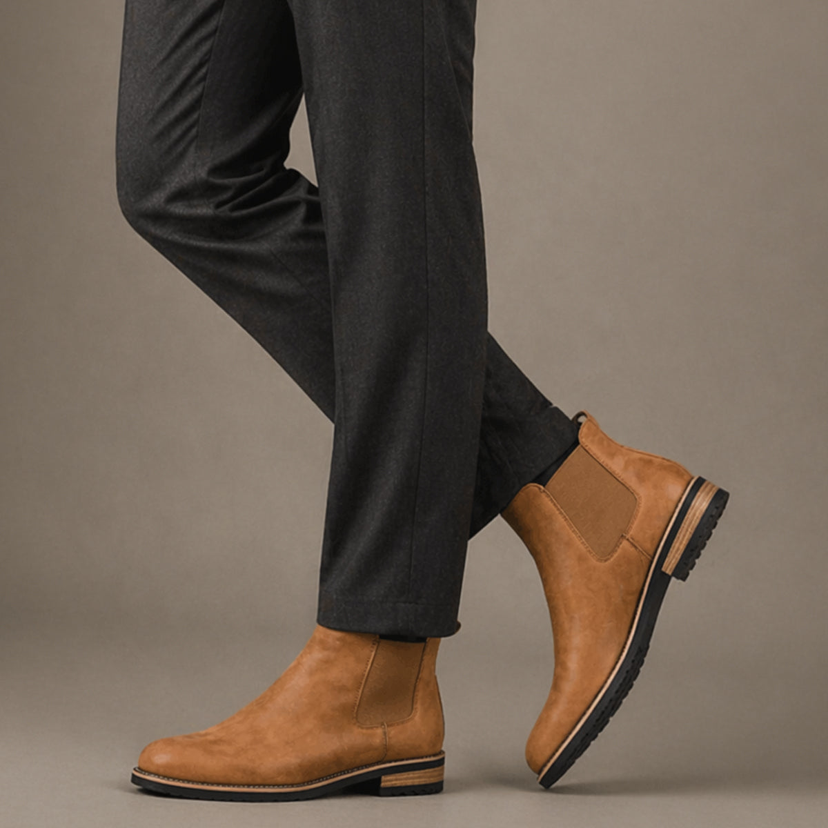 The Alderton Men’s Elegant Slip On Smart Casual Chelsea Boots