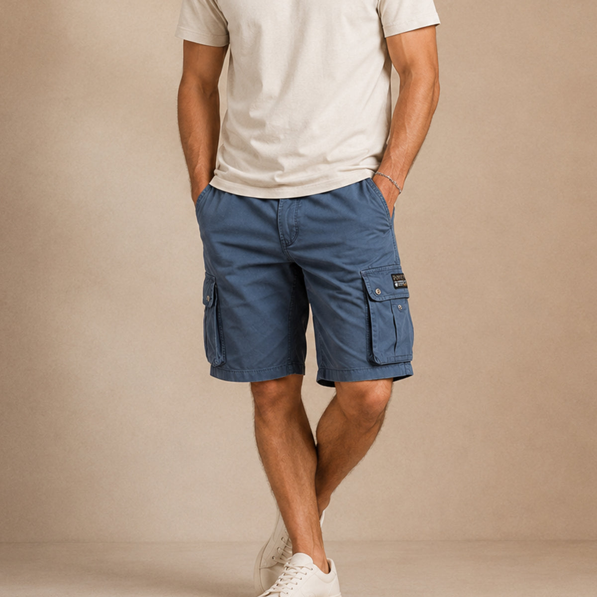 The Belgravia Men’s Lightweight Cotton Cargo Shorts
