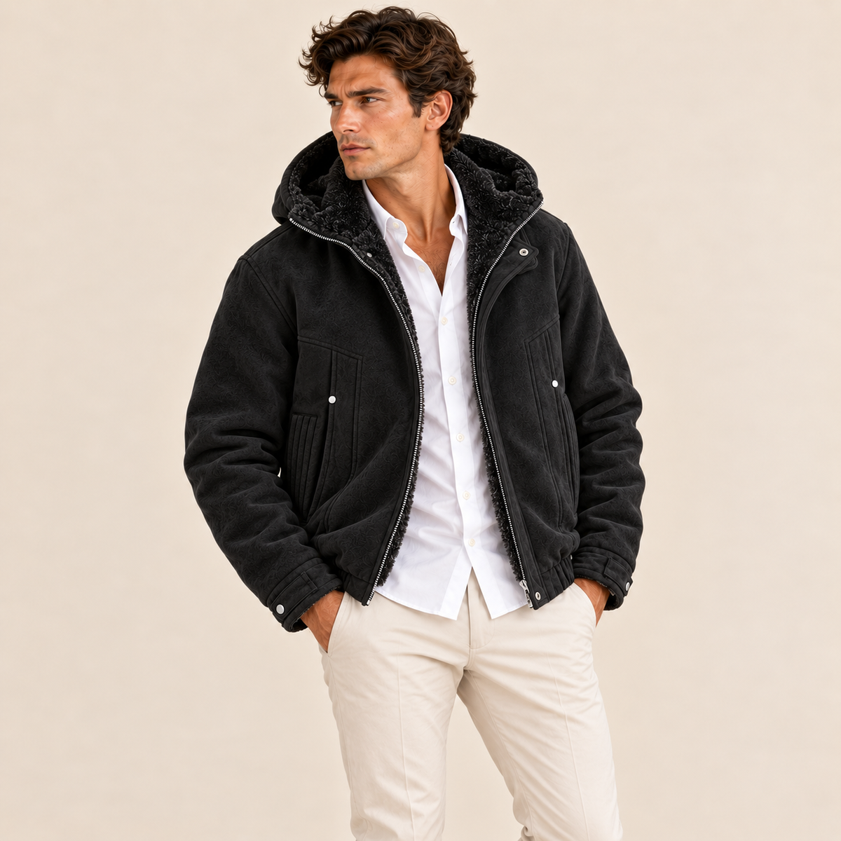 The Tavistock Men's Hooded Fleece Lined Jacket