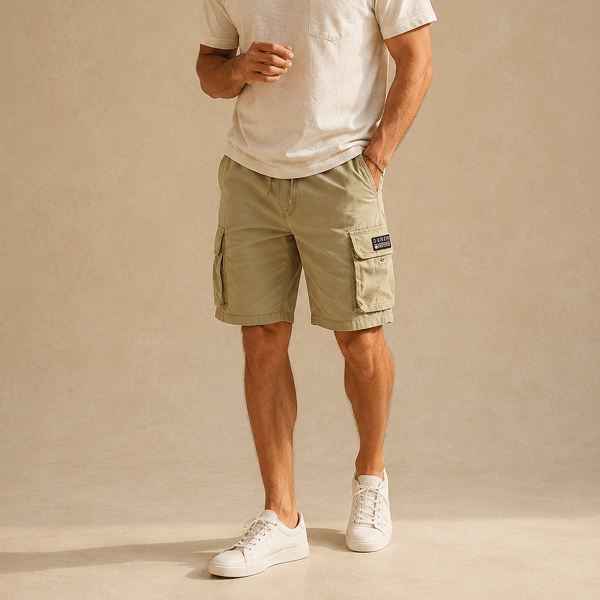 The Piccadilly Men’s Lightweight Cotton Cargo Shorts