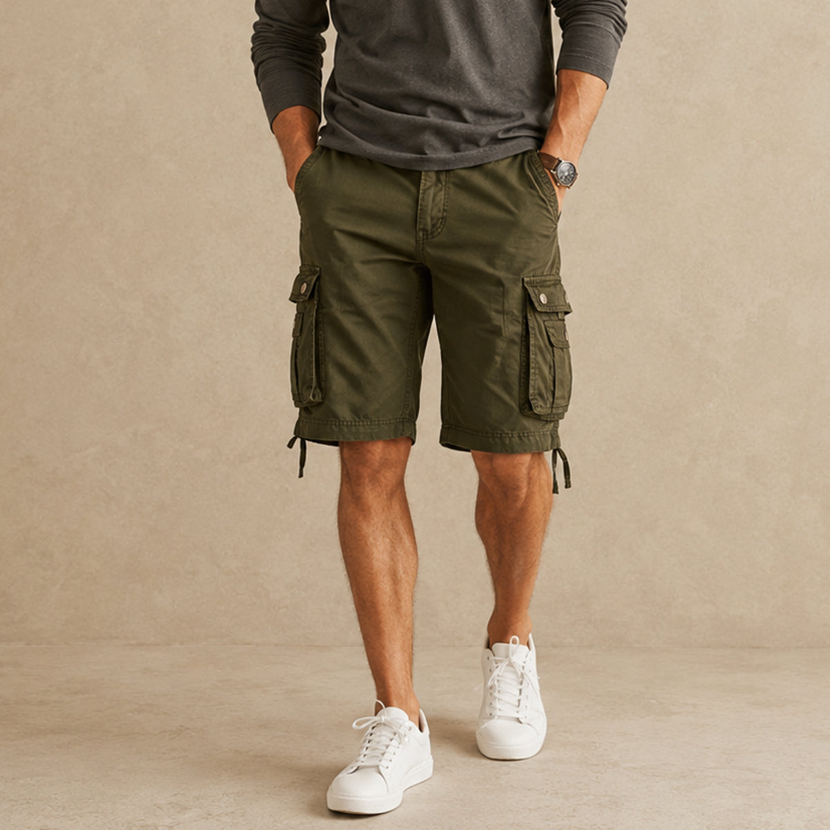 The Kensington Men’s Casual Cotton Cargo Shorts