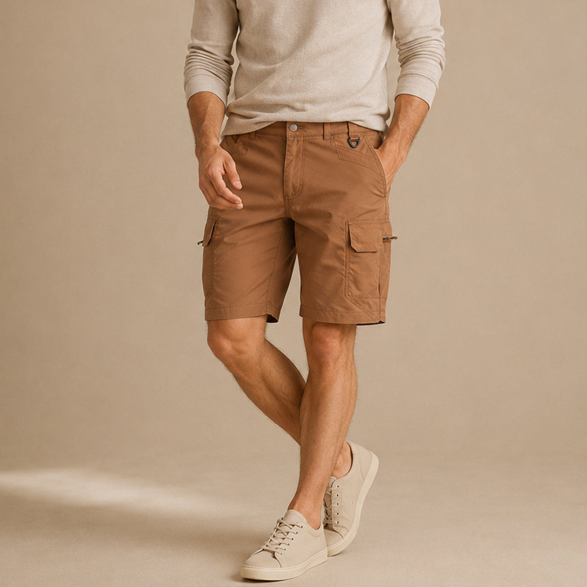 The Cambridge Mens' Trendy Cotton Cargo Shorts