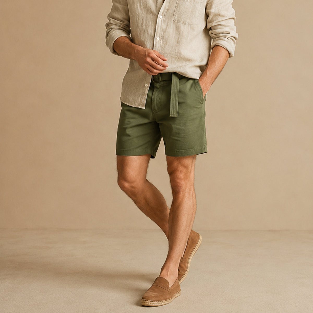 The Positano Men’s Cotton Relaxed Fit Casual Shorts