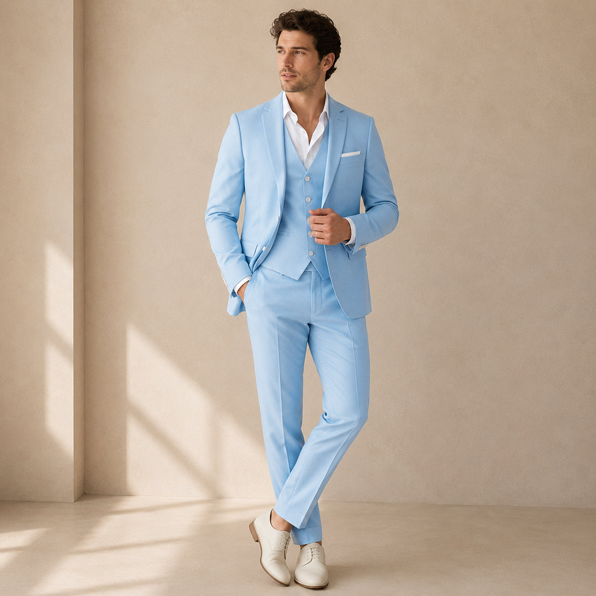 The Miseno Men’s Elegant Suit Set – Blazer Waistcoat Trousers