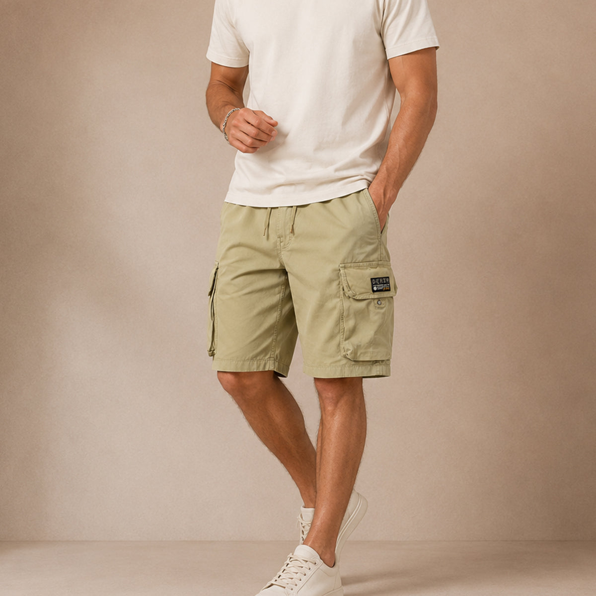 The Belgravia Men’s Lightweight Cotton Cargo Shorts