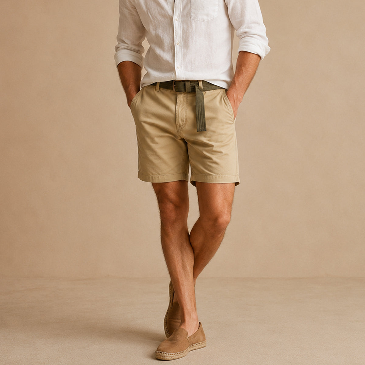The Positano Men’s Cotton Relaxed Fit Casual Shorts
