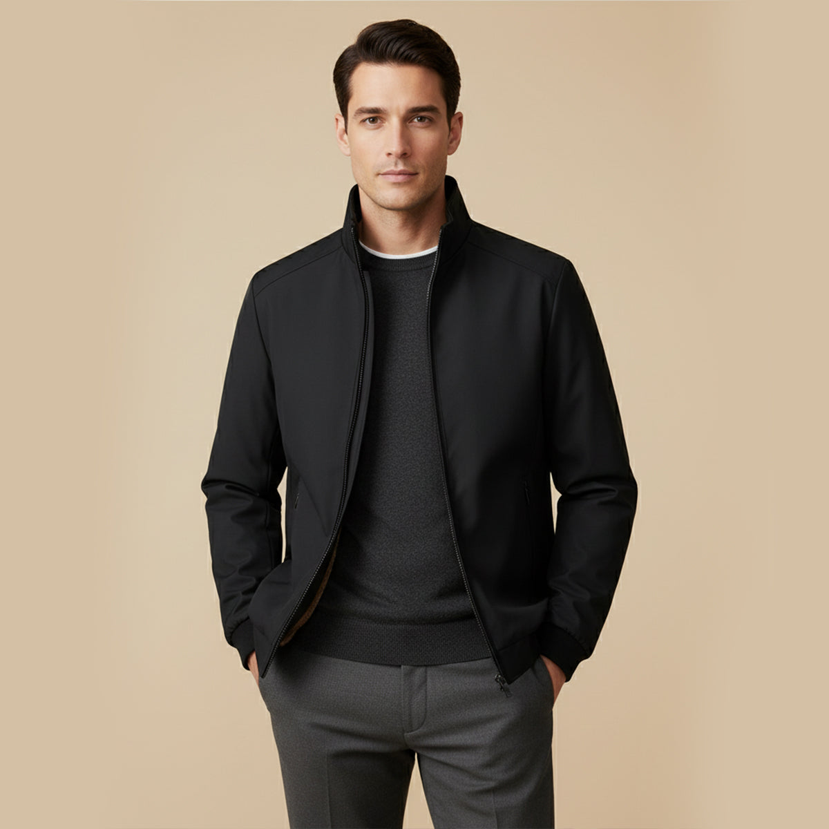 Glasgow Men's Waterproof Thermal Winter Jacket with Fleece Lining