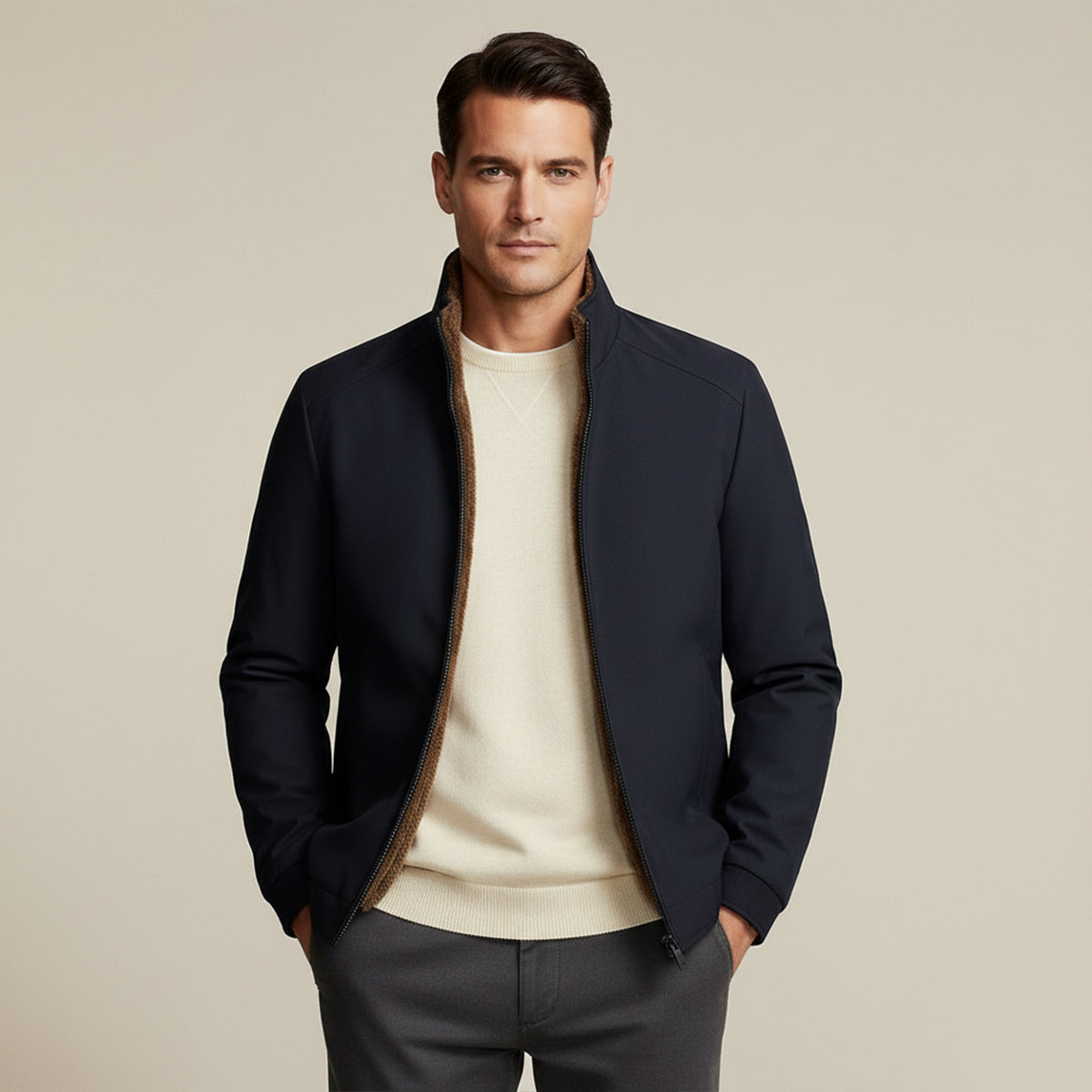 Glasgow Men's Waterproof Thermal Winter Jacket with Fleece Lining