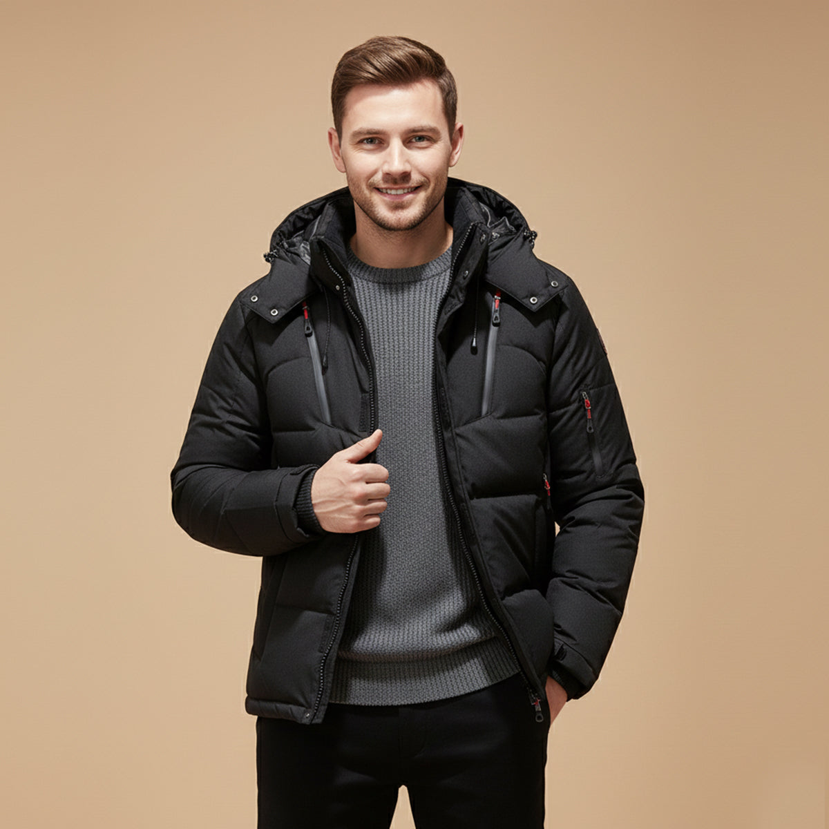 Foxglove Men's Hooded Insulated Winter Park Jacket