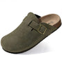 The Glenmoor Men's Contoured Cork Buckle Clogs