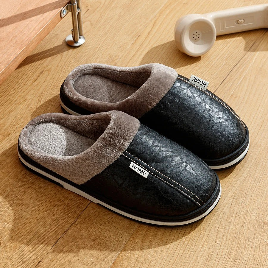 The Ashdowne Men's Fleece Lined House Slippers