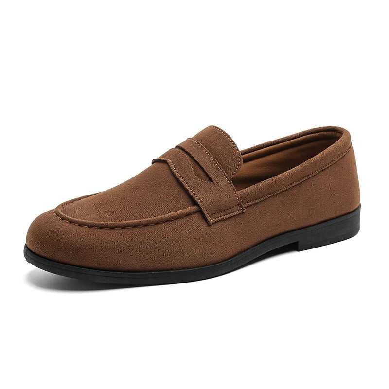 Men’s Suede Moccasin Loafers – Slip On Shoes