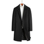 The Clitheroe Men's Single Breasted Slim Wool Overcoat