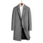 The Clitheroe Men's Single Breasted Slim Wool Overcoat