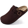 The Glenmoor Men's Contoured Cork Buckle Clogs