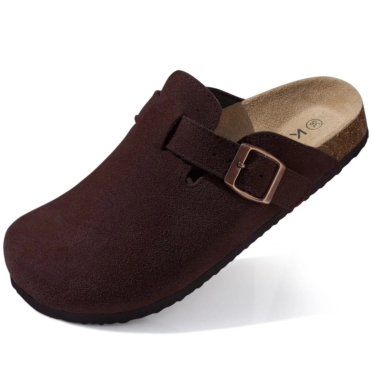The Glenmoor Men's Contoured Cork Buckle Clogs