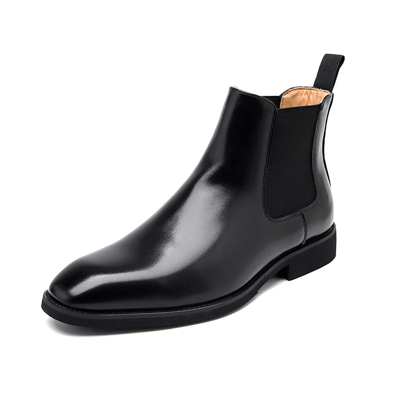 The Wells Men's Pointed Leather Dress Boots