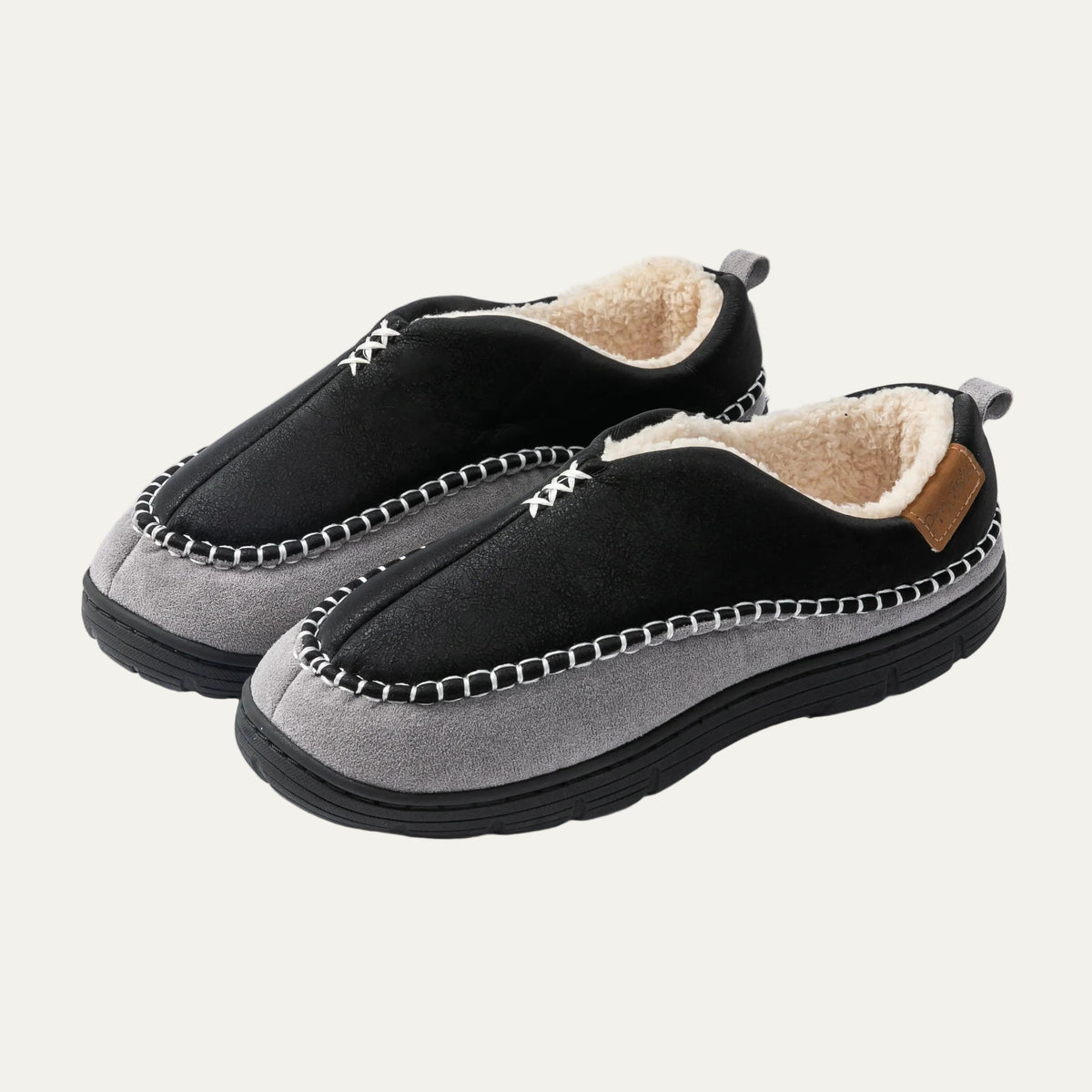 The Havenridge Men's Slip On Fleece Slippers