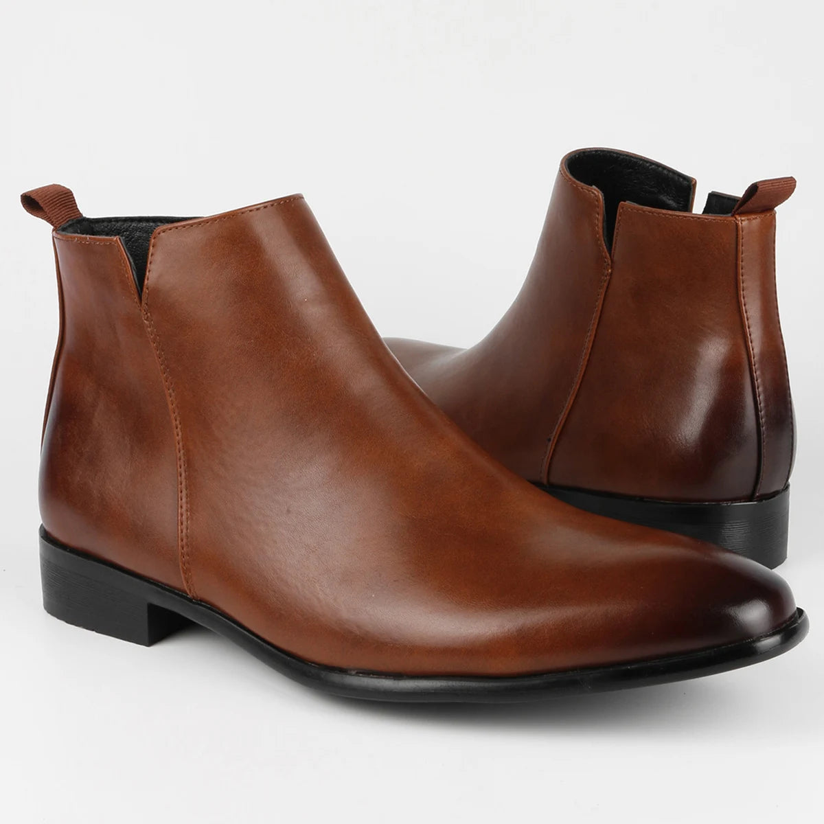 The Corfe Men's Leather Chelsea Dress Boots