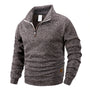 The Harlech Men's Half Zip Stand Collar Jumper