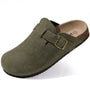 The Hartswell Men's Suede Cork Buckle Clogs