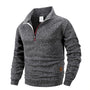 The Harlech Men's Half Zip Stand Collar Jumper