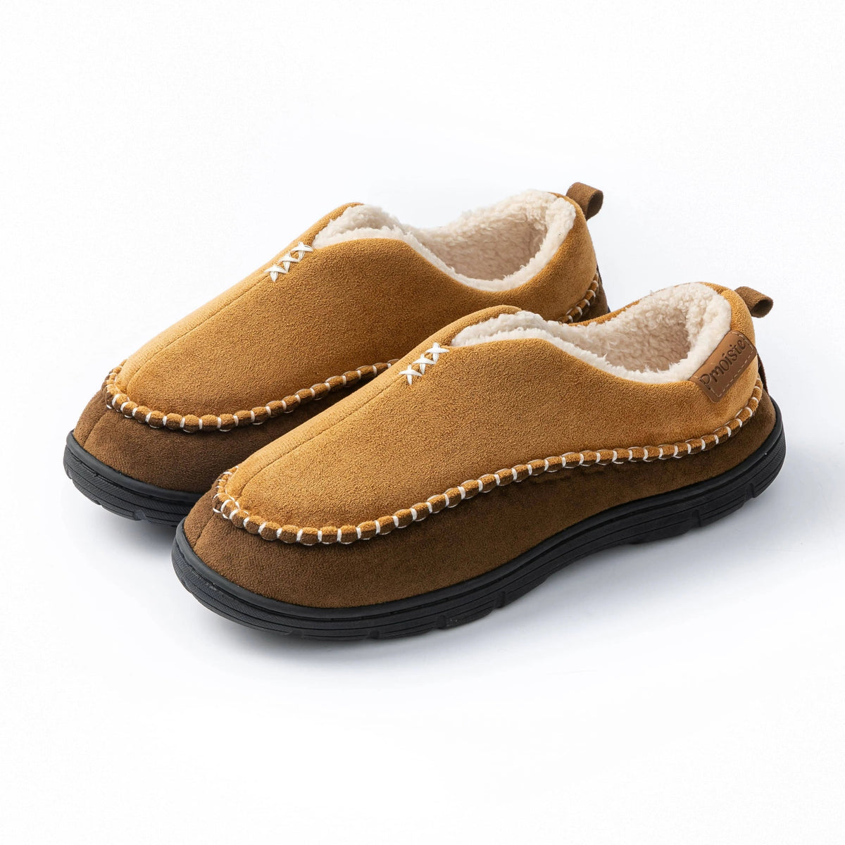 The Havenridge Men's Slip On Fleece Slippers