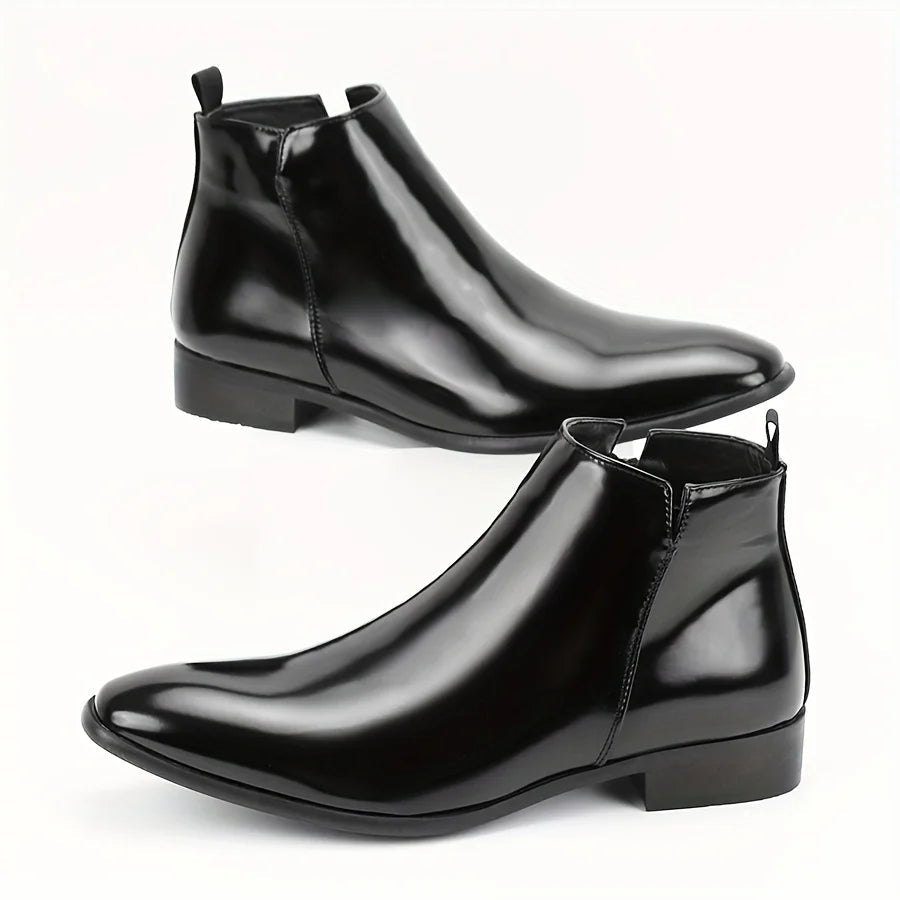 The Corfe Men's Leather Chelsea Dress Boots