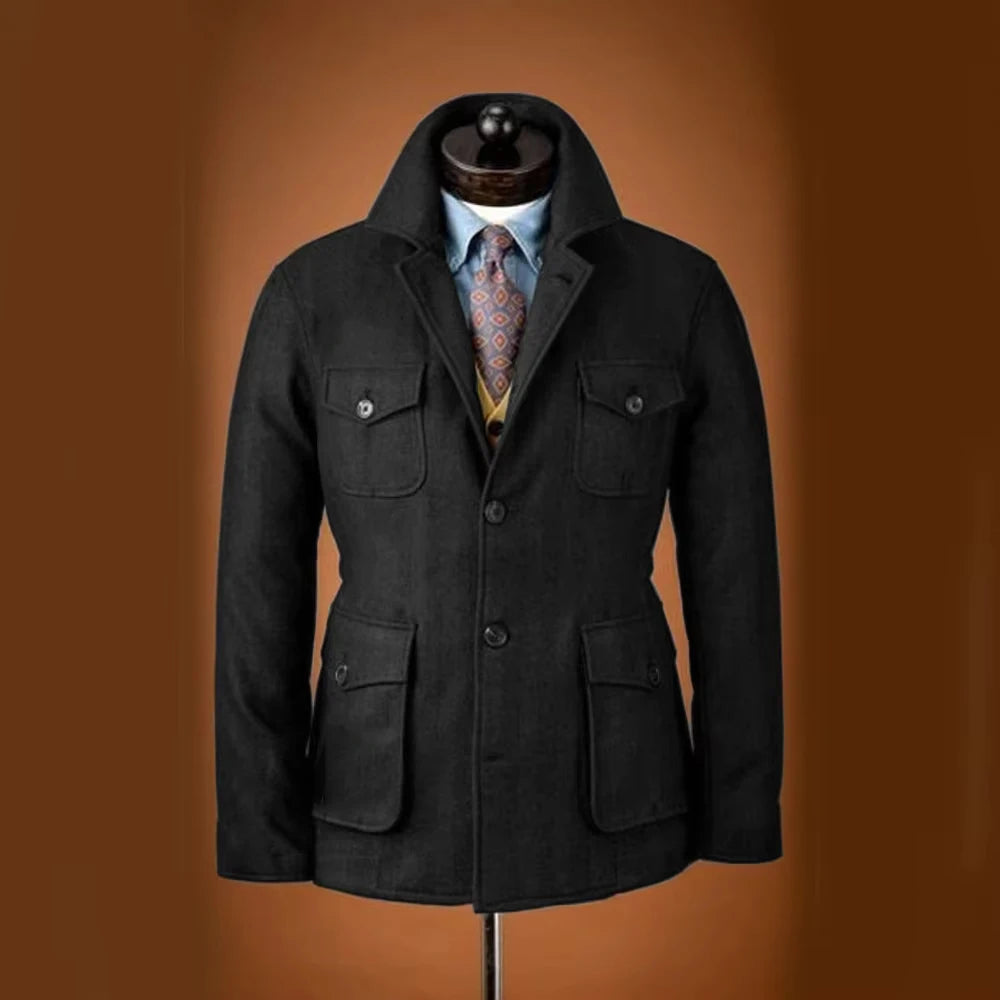 The Thornbury Men's Wool Blend Utility Jacket
