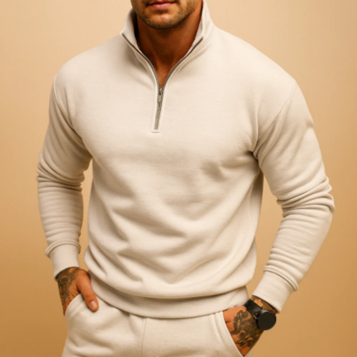 Lexington Men's Knit Half-Zip Sweater