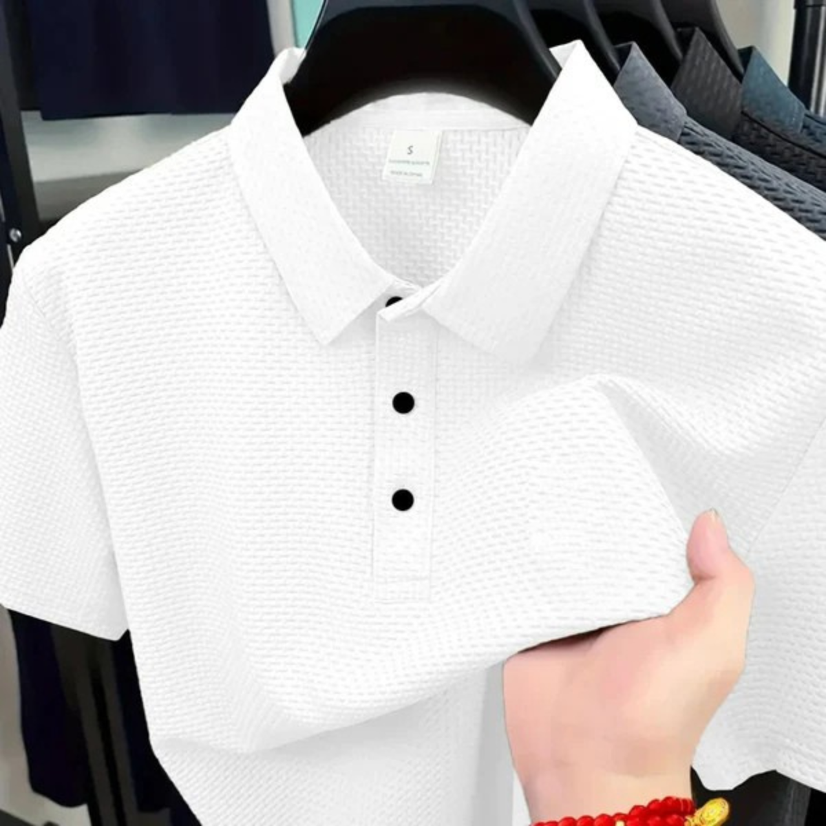 The Camogli Men’s Breathable Short Sleeve Polo Shirt
